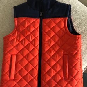 Navy/Orange quilted Vest sz5T